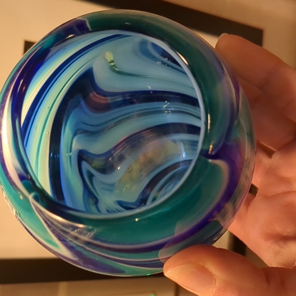 Mdina Glass Goblet tumbler pair - Picture 5 of 9